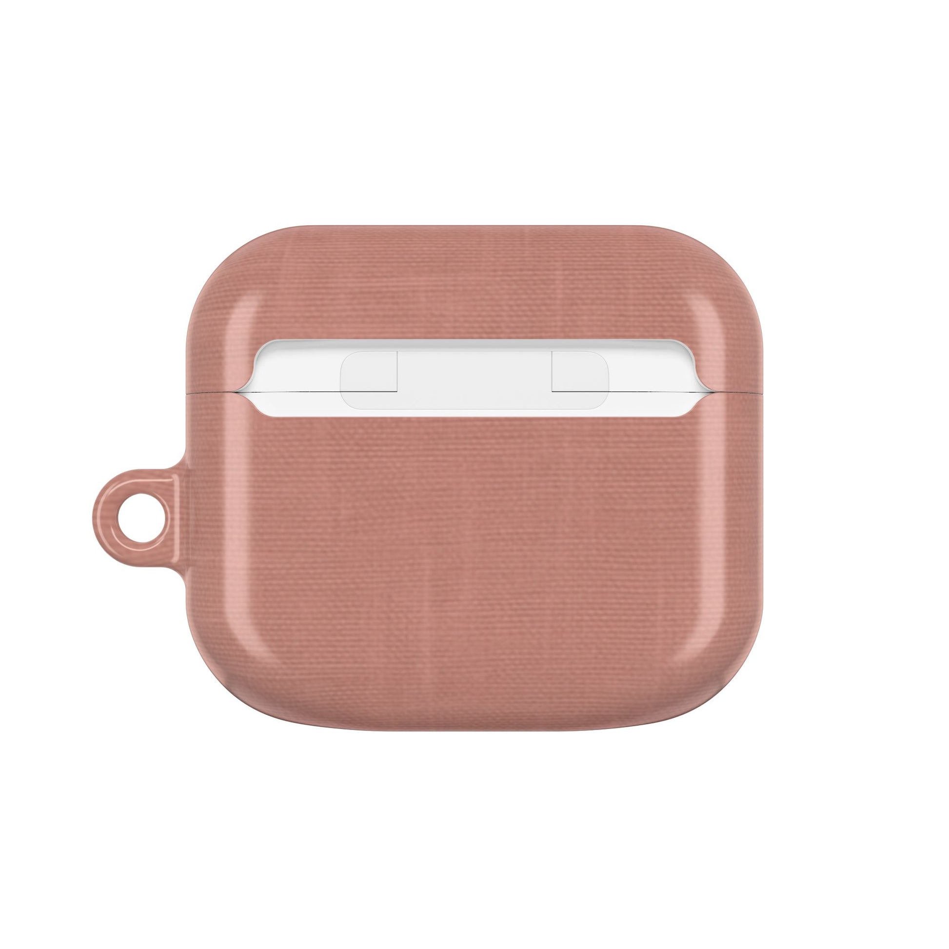 Terracotta Linen AirPods Case - Minimalist Smooth Weave Texture Cover for Gen 1, 2, 3, Pro Gen 1 & 2