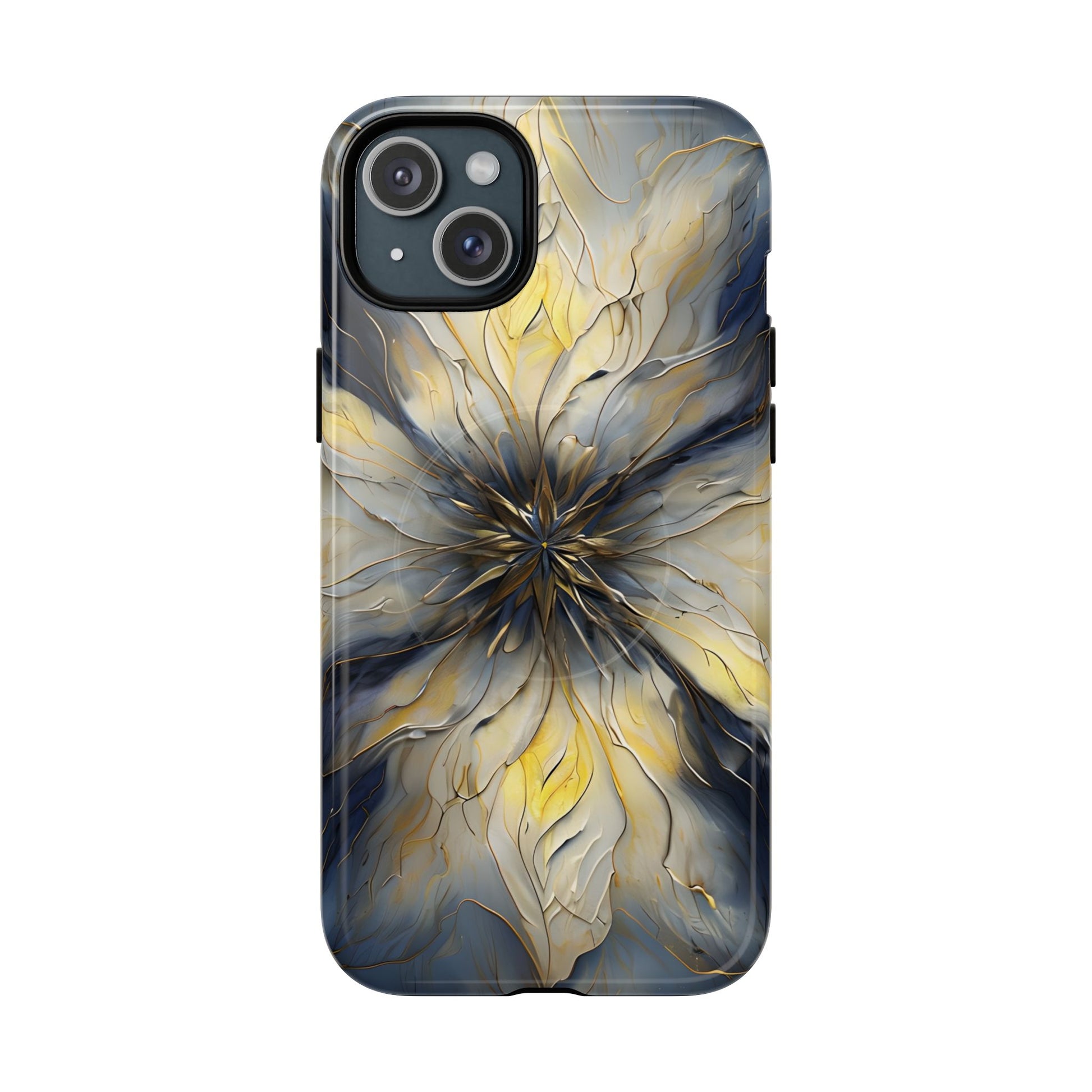 Luxury Luminous Petal MagSafe iPhone 15 Plus- Designer Shockproof Cover