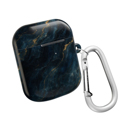 Midnight Marble AirPod Case - Navy & Gold Marble Earbud Cover for Gen 1, 2, 3, Pro Gen 1 & 2