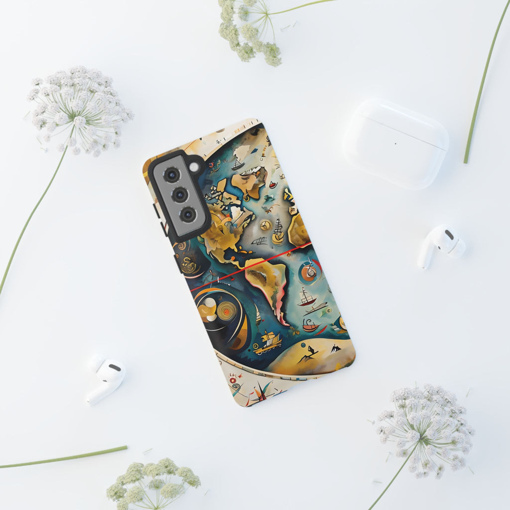 Celestial Map Samsung Galaxy S21 Tough Case - Vintage Map - Premium Abstract Design