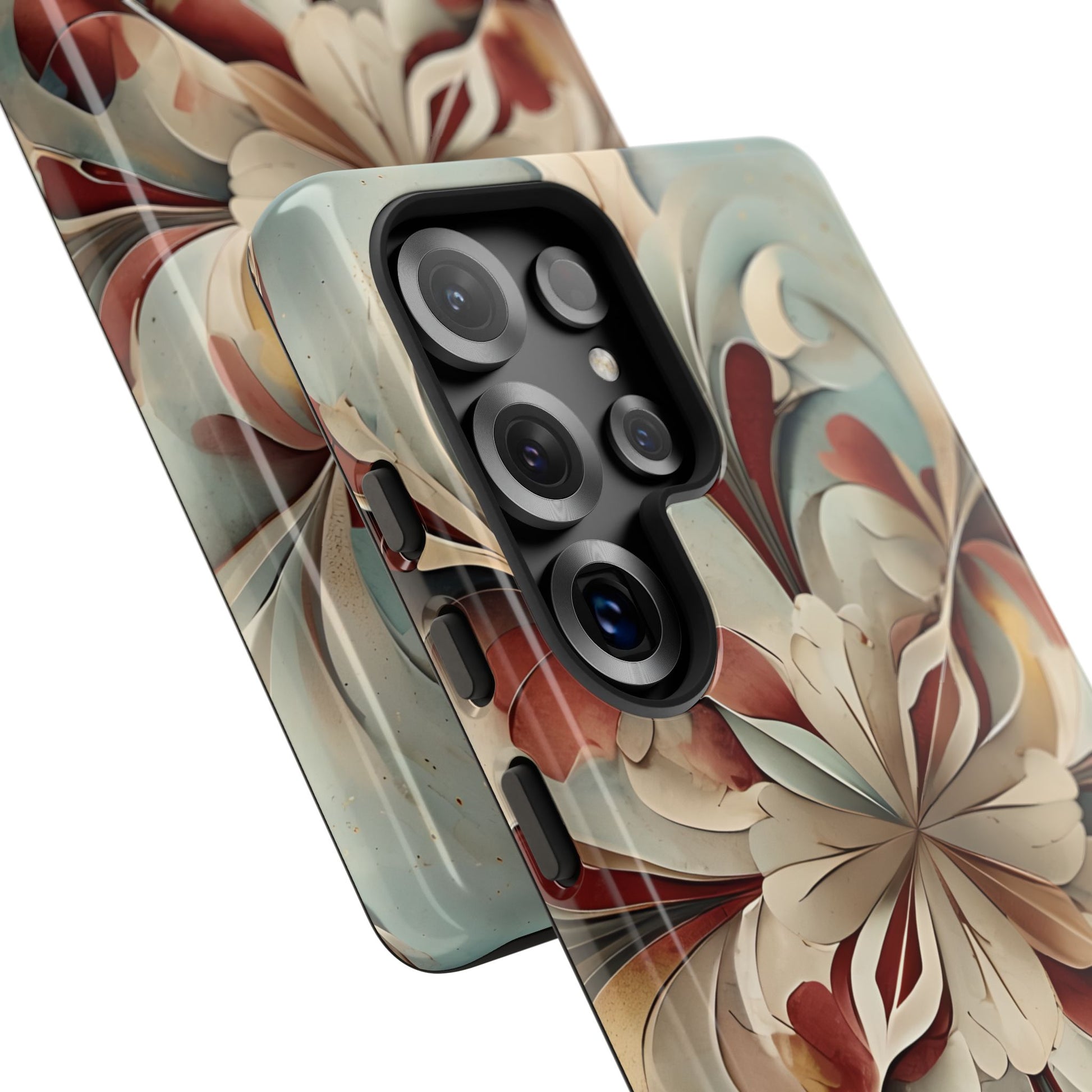 Vintage Baroque Blossom - Ornate Floral Art Samsung Galaxy S25 Ultra Tough Phone Case - Elegant Baroque-Inspired Design