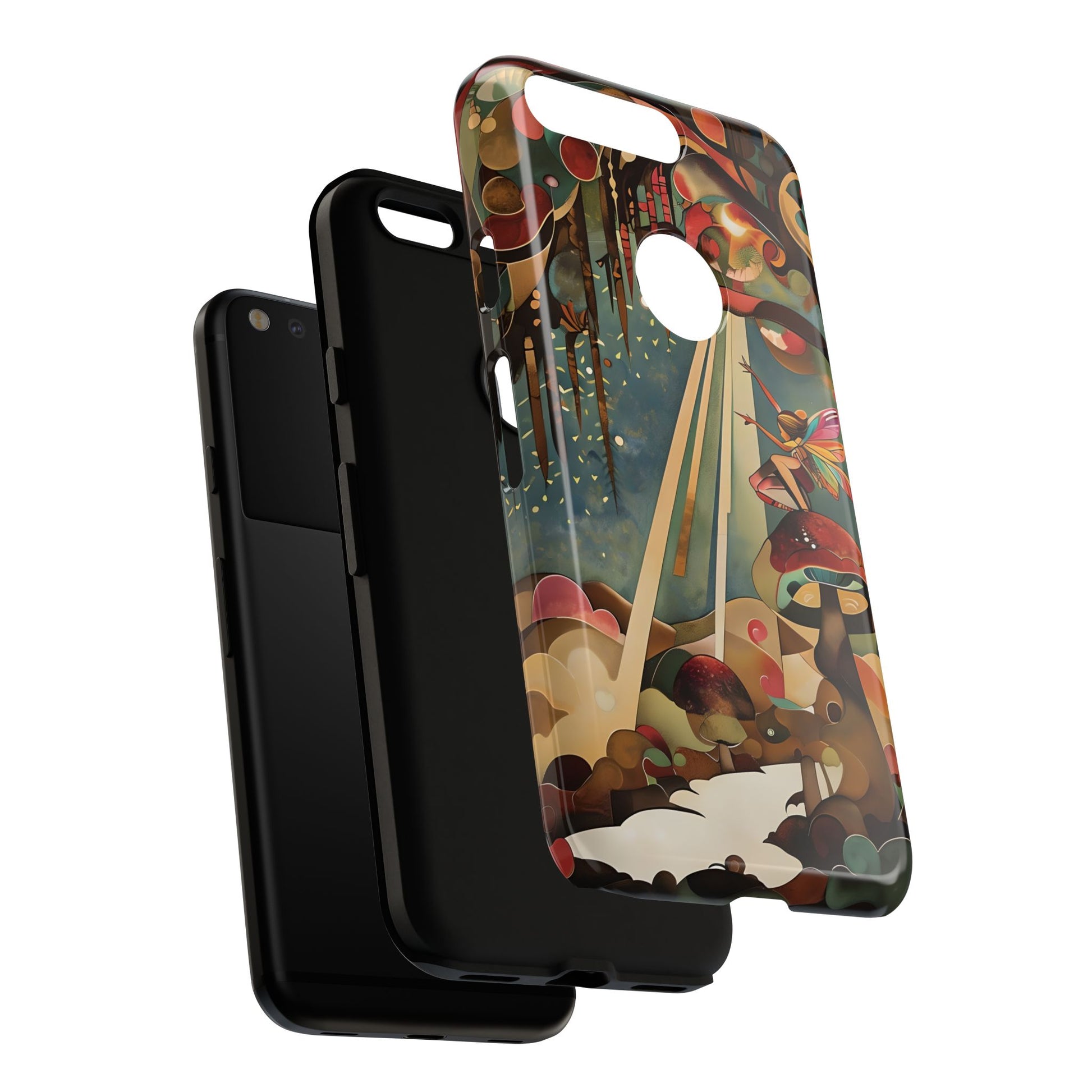 Enchanted Orchard Google Pixel Tough Case - Artistic Fairy Tale Phone Cover - Elegant Protective Fantasy Art Accessory