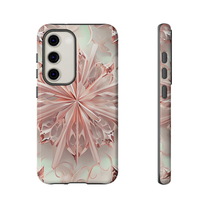 Blush Frost from our Kaleidoscope Collection - Samsung Galaxy tough case - Soft Pink Geometric Floral Design