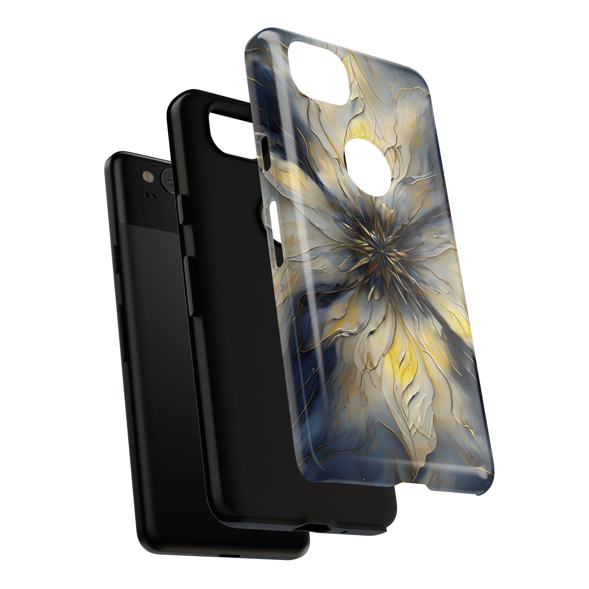Luminous Petal Tough Case for Google Pixel 2 - Premium Artistic Shockproof Cover, Elegant Protective Phone Case