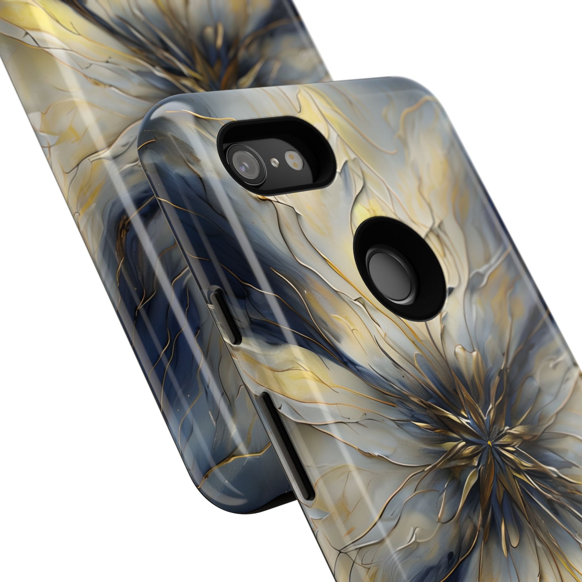 Luminous Petal Tough Case for Google Pixel 3 XL - Premium Artistic Shockproof Cover, Elegant Protective Phone Case