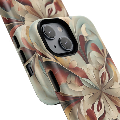 Vintage Baroque Blossom - Ornate Floral Art iPhone MagSafe Phone Case - Elegant Baroque-Inspired Design