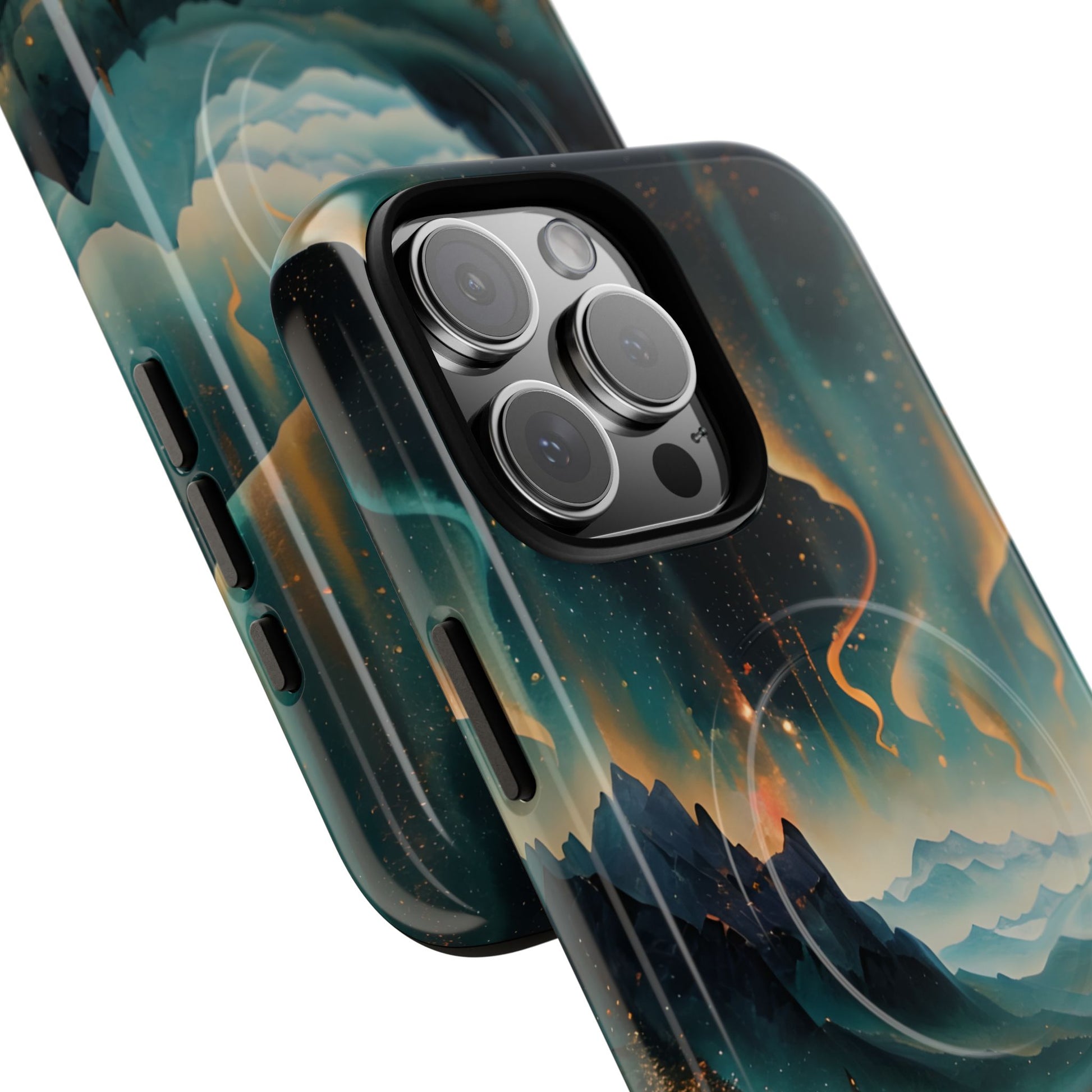 Aurora Dreamscape iPhone 16 Pro Max Case – Northern Lights Art, MagSafe Compatible, Tough Shockproof Cover