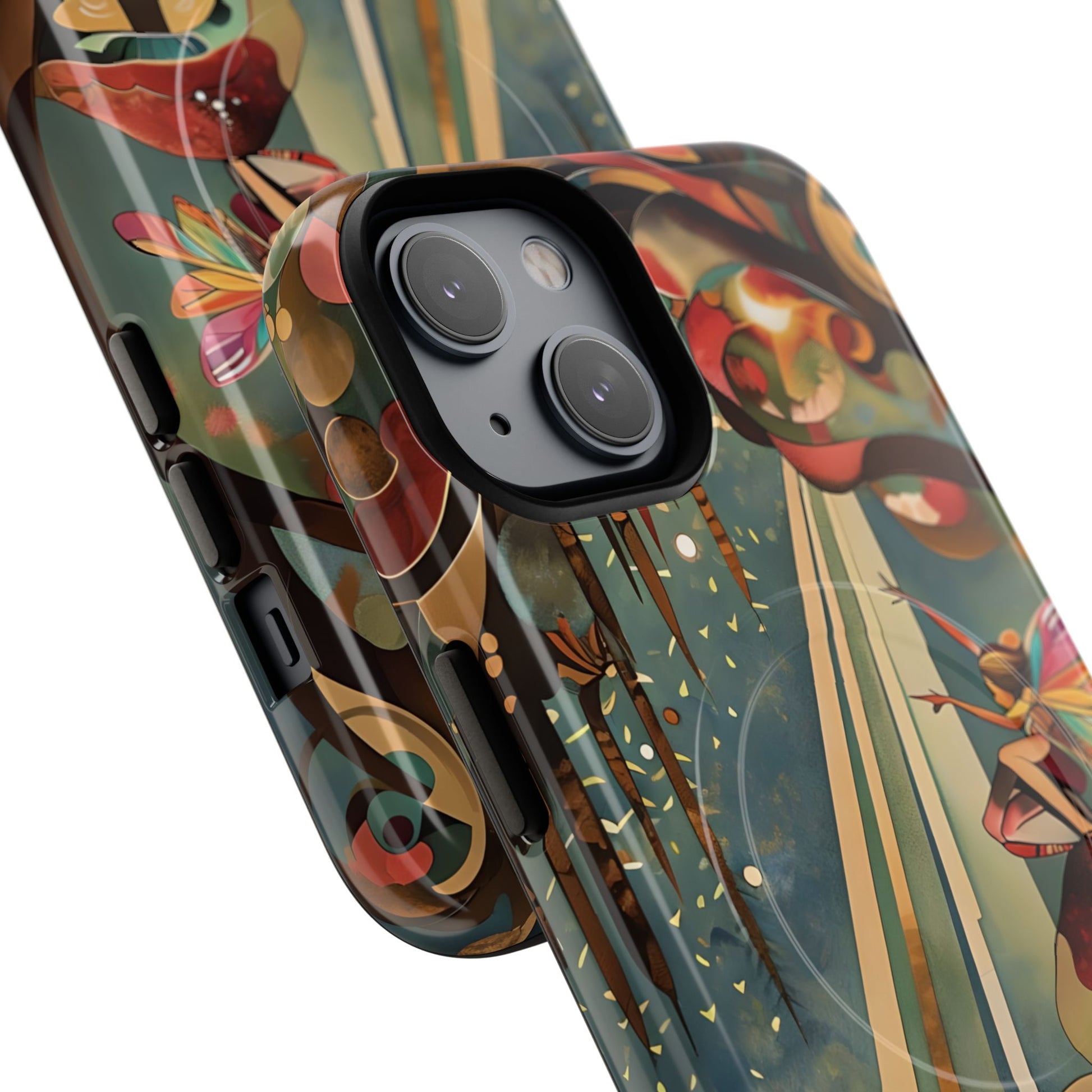 Enchanted Orchard iPhone 14 - Artistic Fairy Tale cover - MagSafe Compatible - Premium Drop Protection