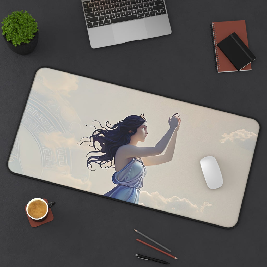 Moonlit Ascent Desk Mat - Premium Office Desk Pad, 3 Sizes Available, Artistic Workspace Protection