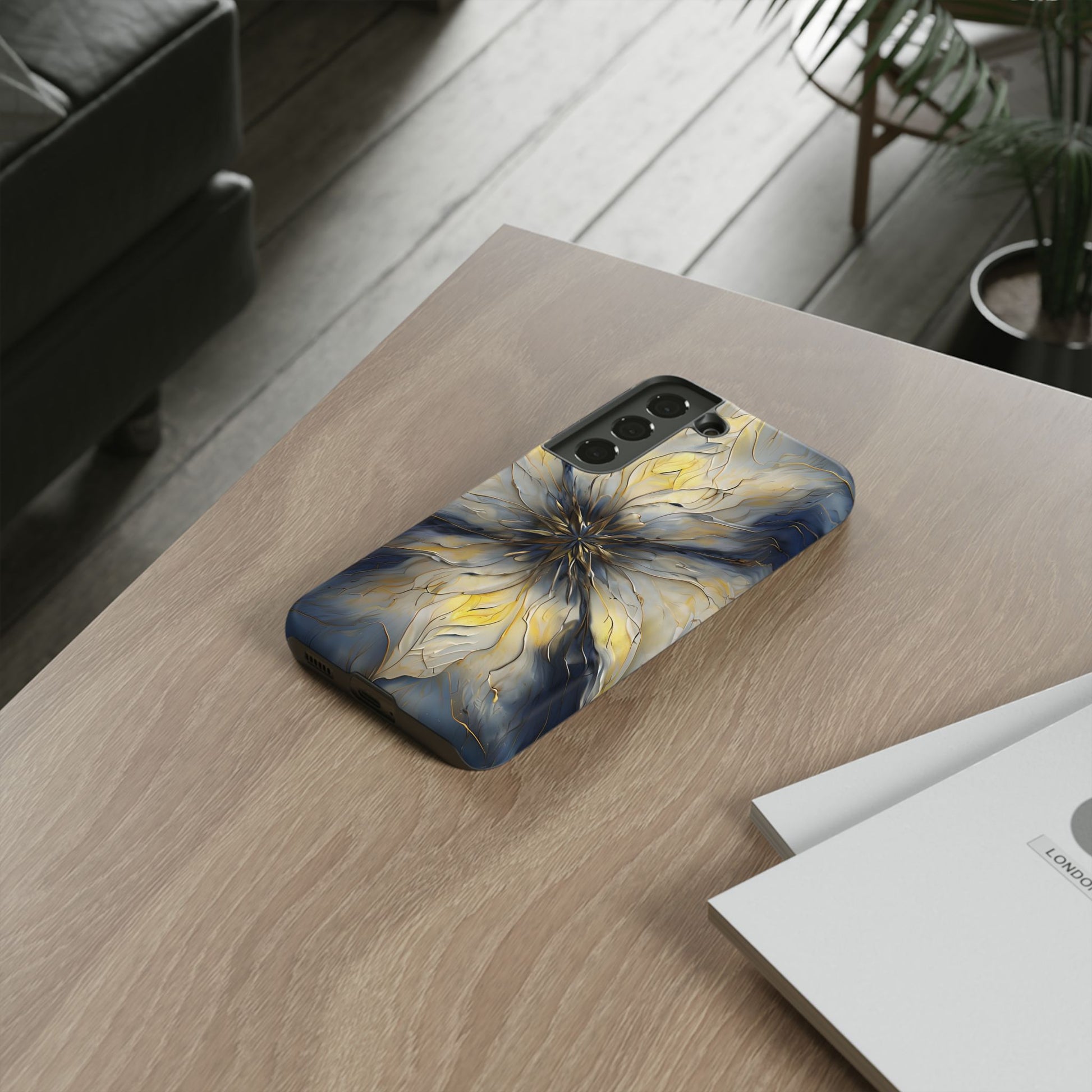 Luminous Petal Tough Case for Samsung Galaxy S22 - Premium Shockproof Designer Phone Cover