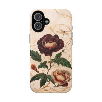 Vintage Burgundy Rose iPhone MagSafe Case