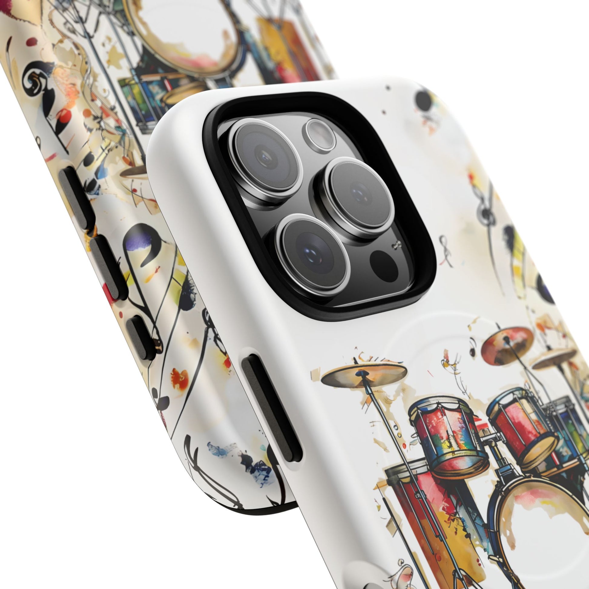 Beatline Abstract Drums & Music Notes iPhone 16 Pro MagSafe Case
