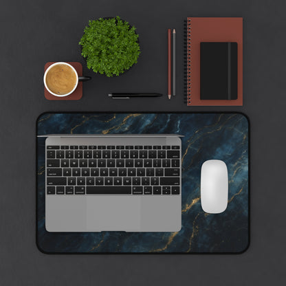 Midnight Marble Desk Mat - Premium Office Desk Pad, 3 Sizes Available, Artistic Workspace Protection