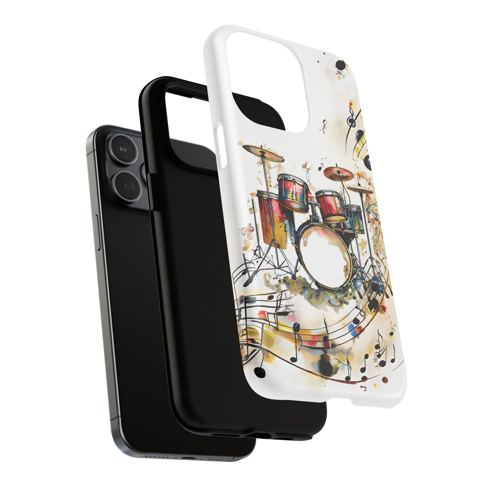 Beatline Abstract Drums & Music Notes iPhone 15 Pro Max MagSafe Case