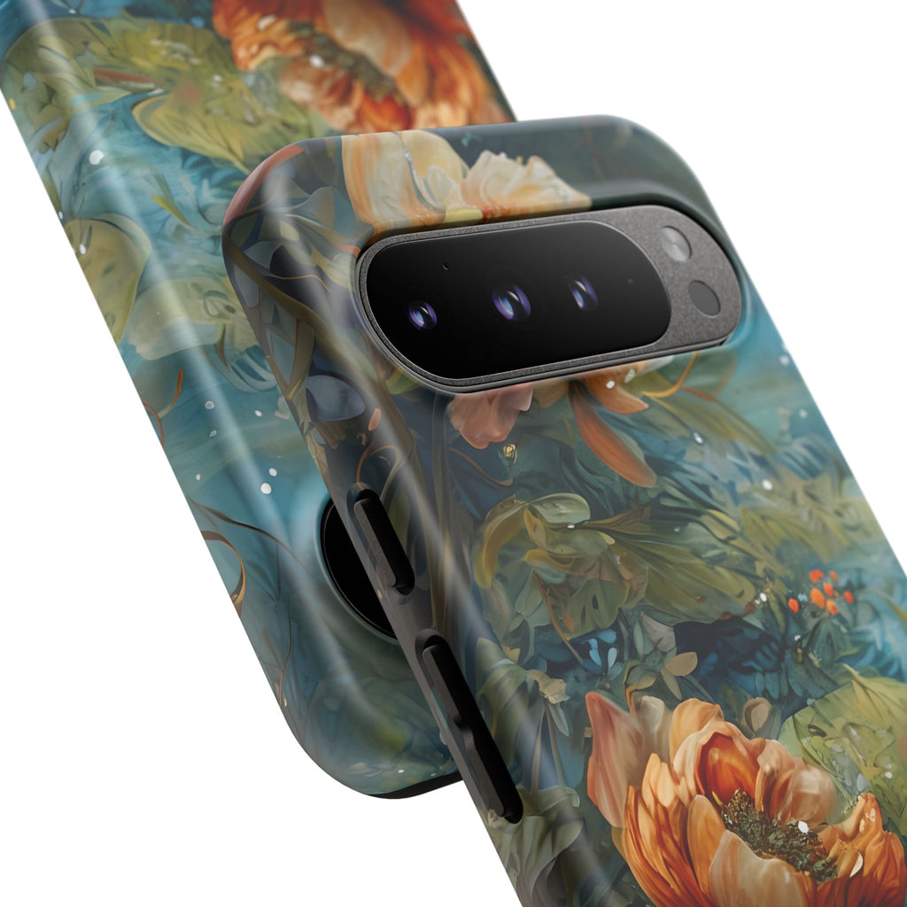 Waterlily Nocturne Tough Case for Google Pixel 9 Pro XL - Premium Artistic Shockproof Cover, Elegant Protective Phone Case