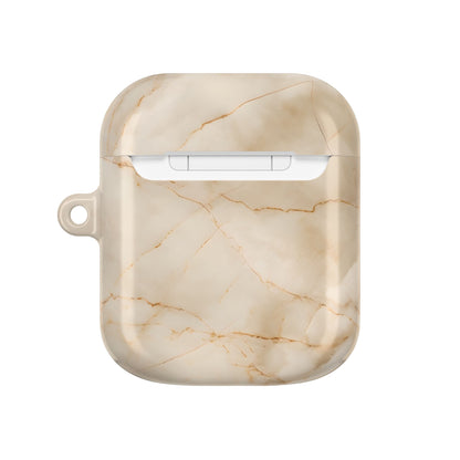 Parchment Mist AirPod Case - Beige Marble Earbud Cover for Gen 1, 2, 3, Pro Gen 1 & 2