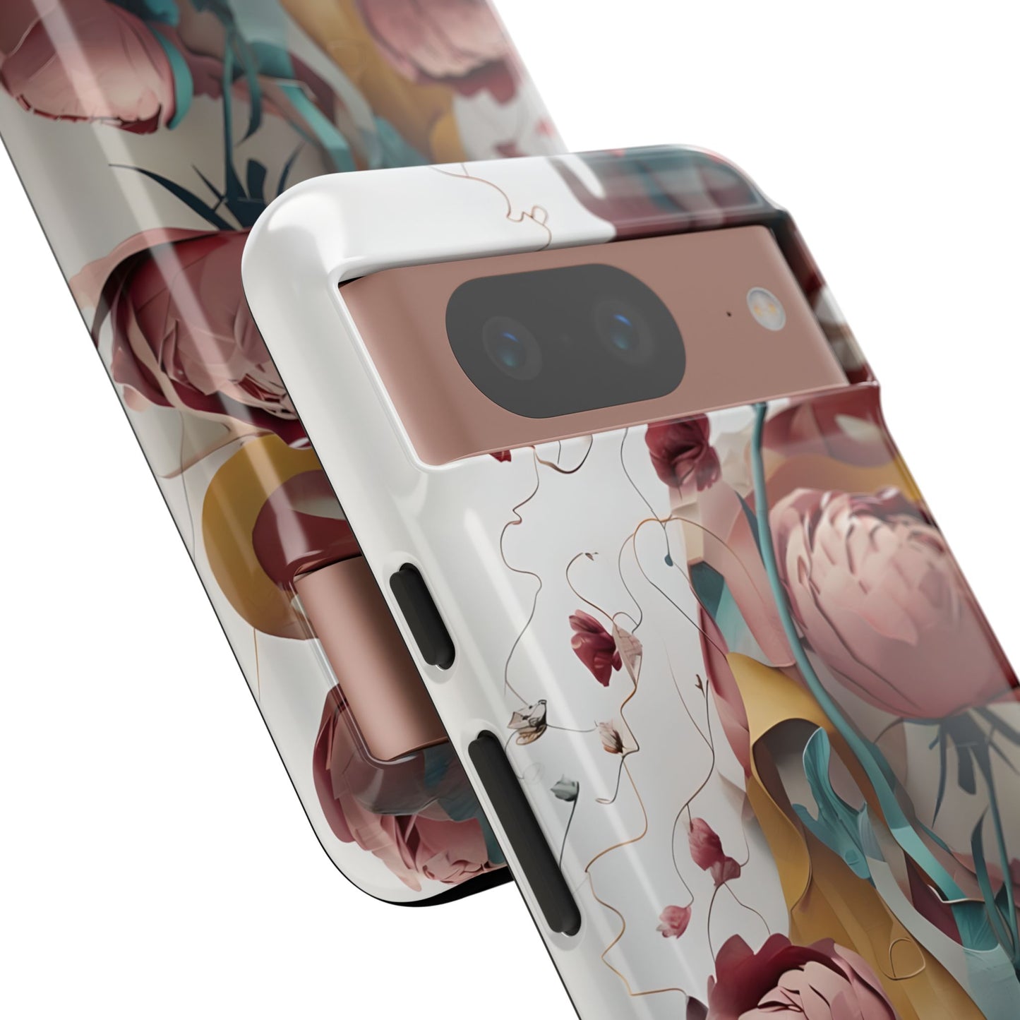 Blushing Peony Veil Google Pixel Tough Case