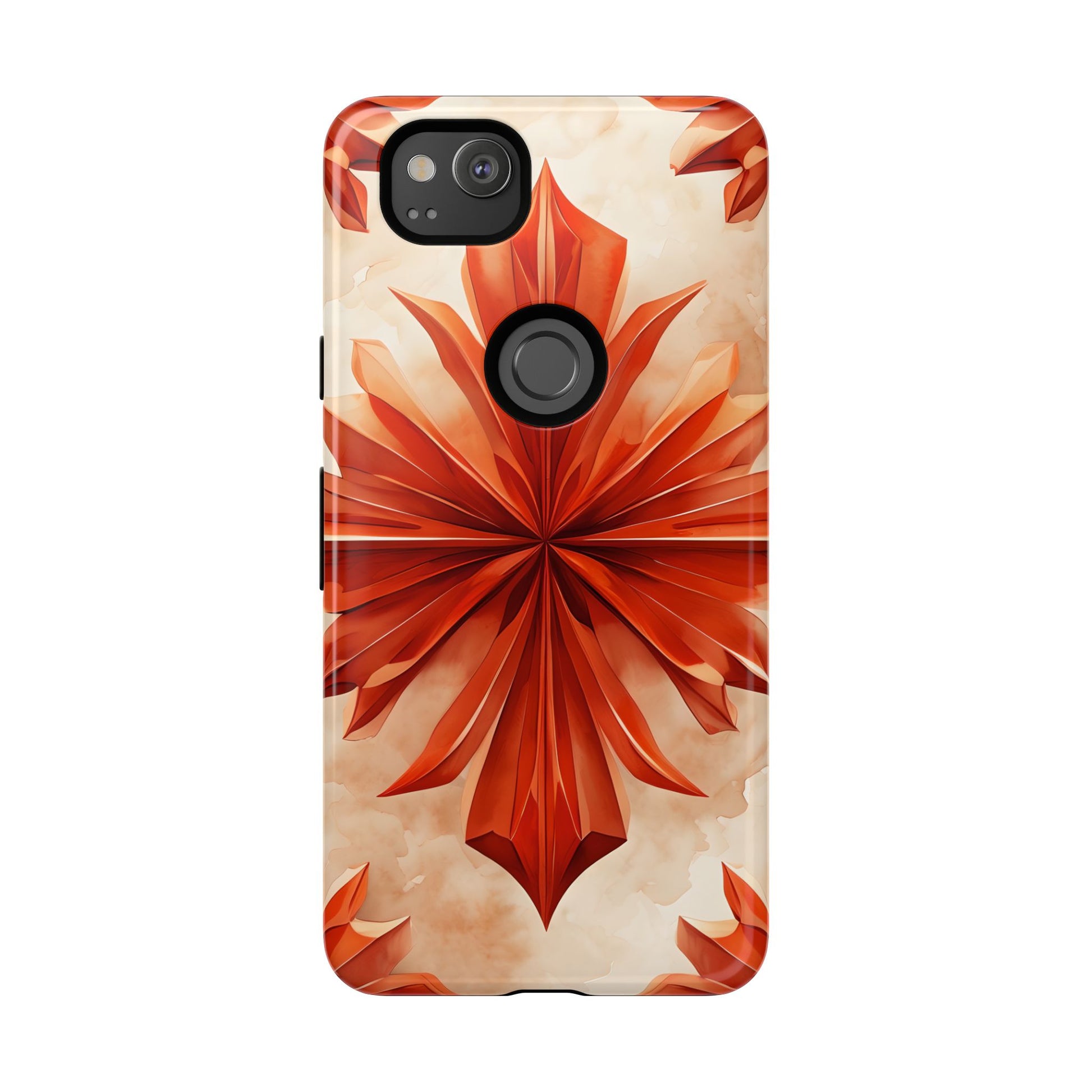 Sunset Fleur Google Pixel 2 - Kaleidoscope Collection of MagSafe Compatible - Vibrant Sunset Flower Design