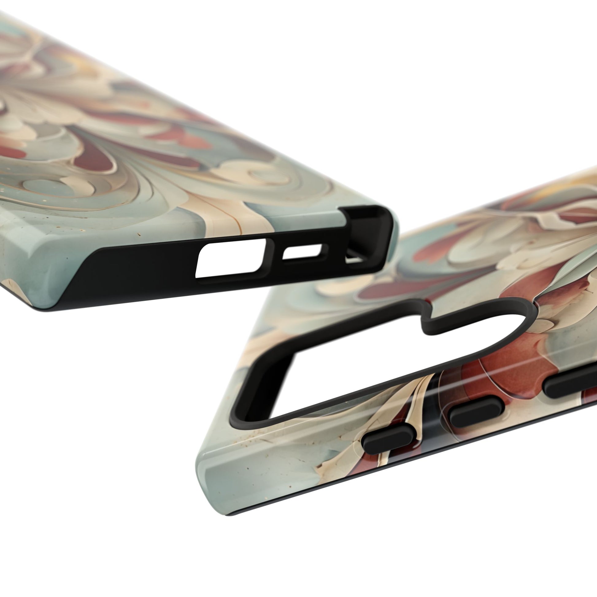 Vintage Baroque Blossom - Ornate Floral Art Samsung Galaxy S24 Ultra Tough Phone Case - Elegant Baroque-Inspired Design