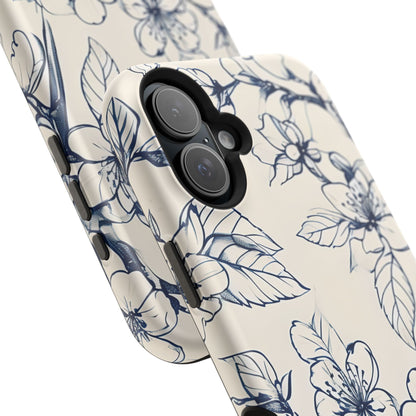 Blossom Sketch iPhone MagSafe Case