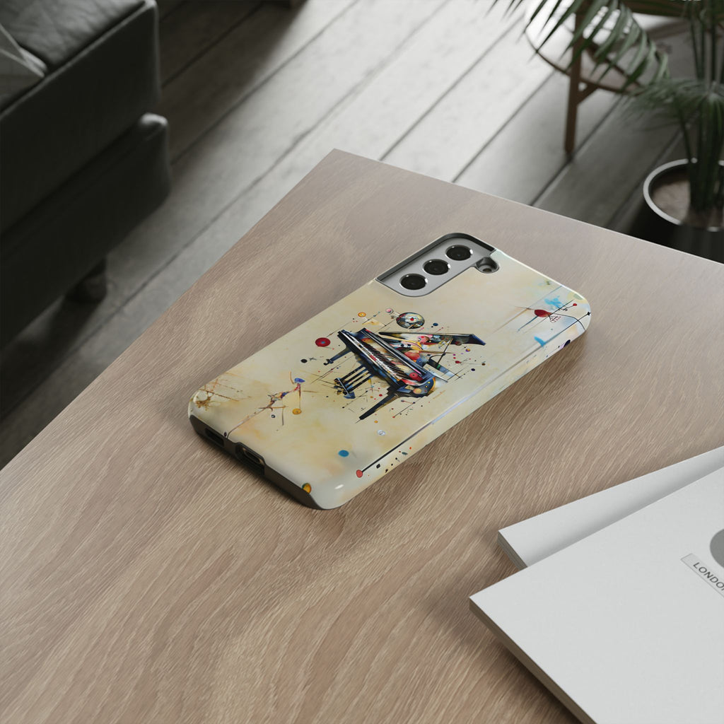 Keys of Imagination Artistic Grand Piano Tough Case for Samsung Galaxy S22 Plus - Shockproof Phone Cover