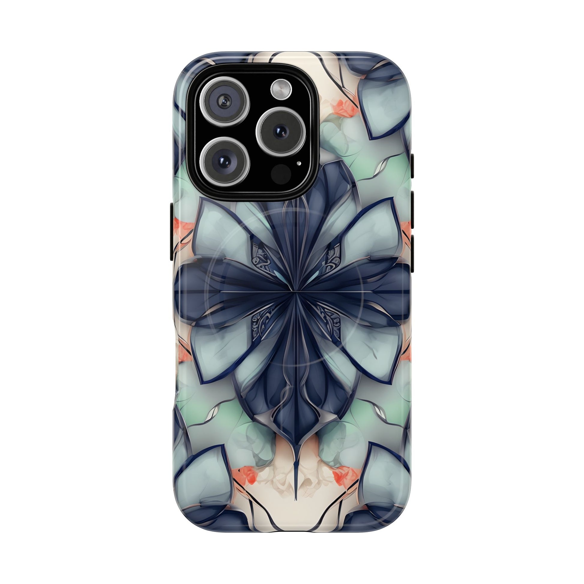 LuxCovers Midnight Mosaic MagSafe Case for iPhone 16 Pro - Slim Shockproof Designer Cover