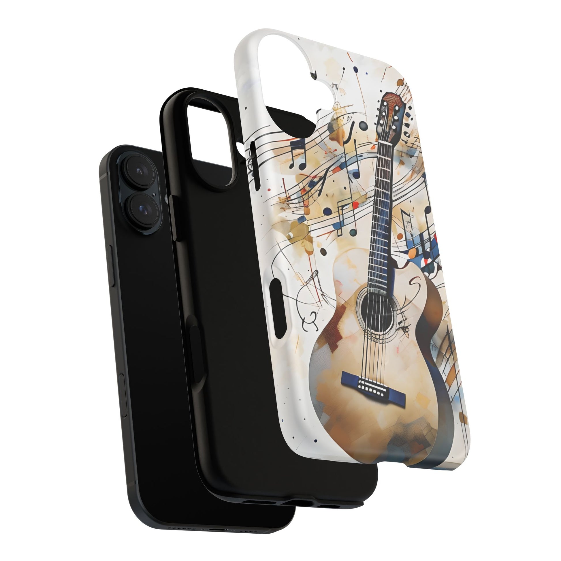 Strum and Flow Acoustic Guitar Art iPhone 16 Plus MagSafe Case