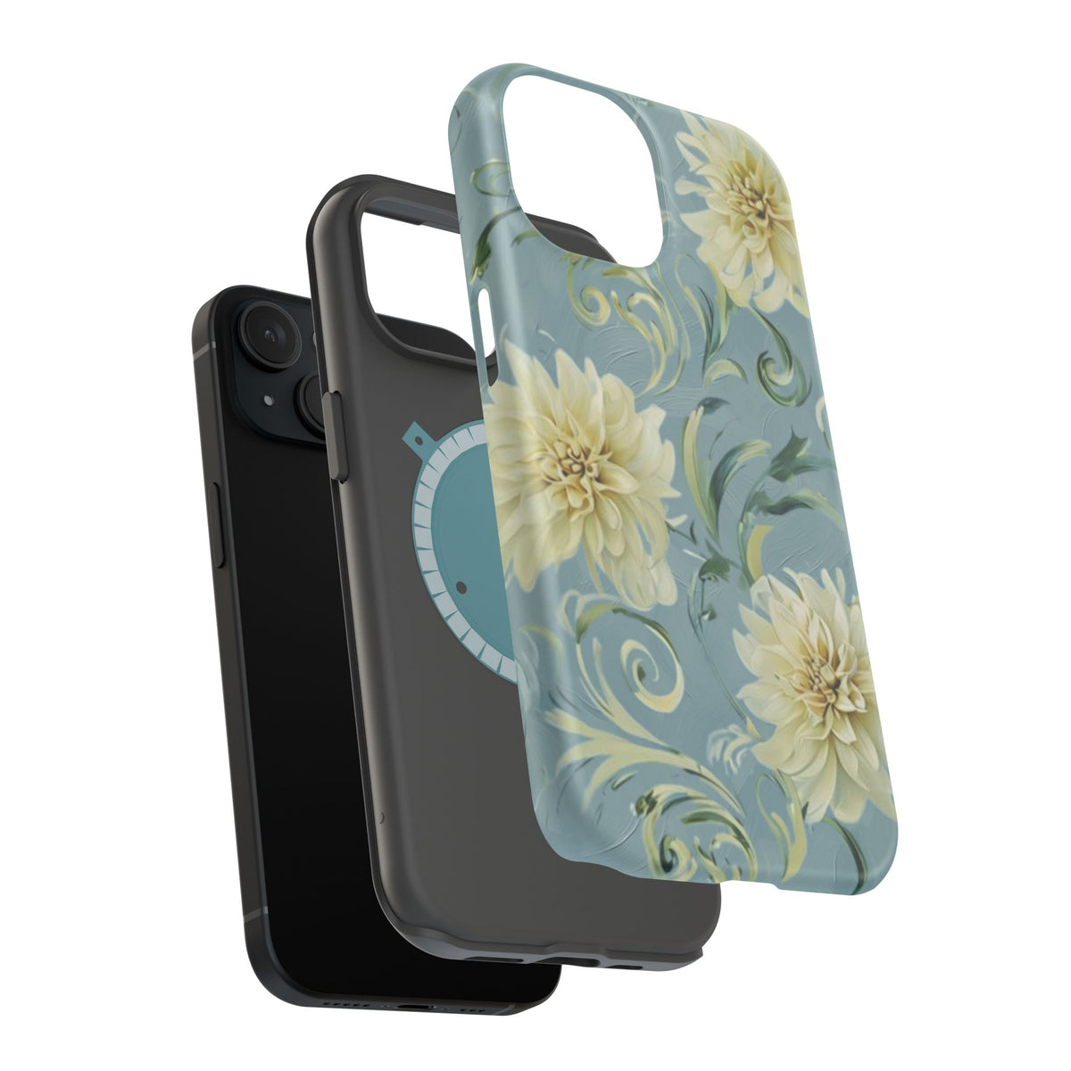 Golden Dahlia Trio iPhone MagSafe Case