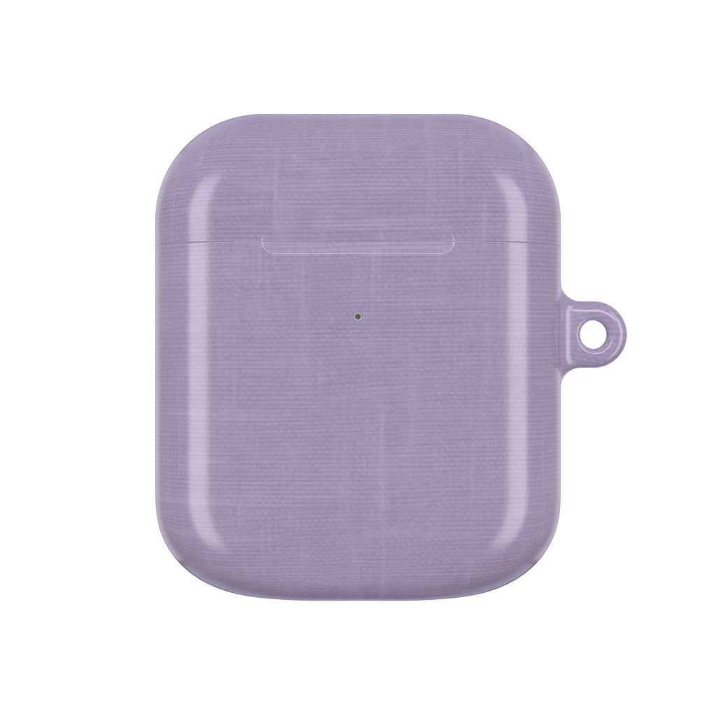 Lavender Linen AirPods Case - Minimalist Cover for Gen 1, 2, 3, Pro Gen 1 & 2