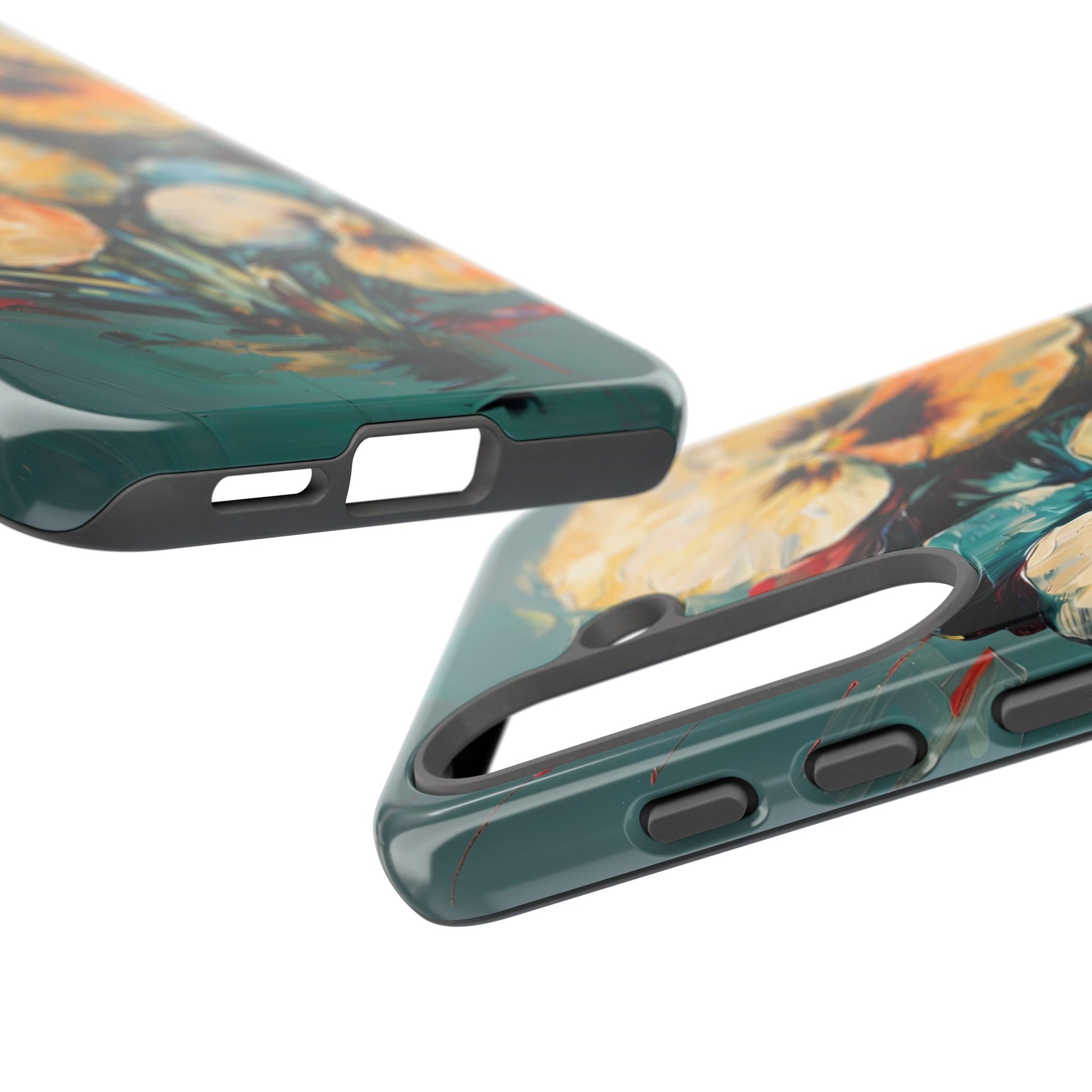 Golden Pansy Cascade Case for Samsung Galaxy S25 - Premium Shockproof Designer Phone Cover