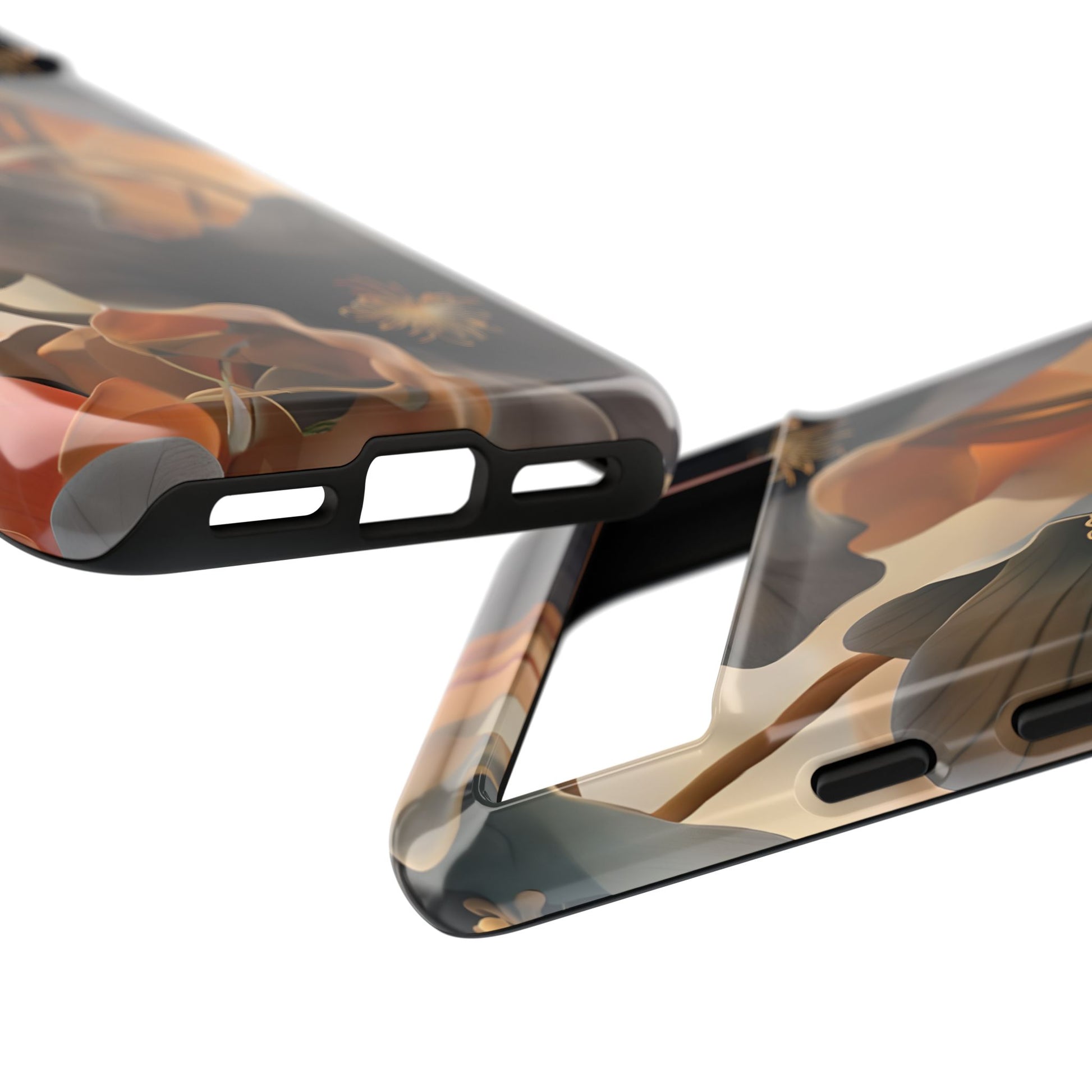 Autumn Ember - Moody Floral Art Google Pixel 8 Tough Phone Case - Warm Earthy Botanical Design