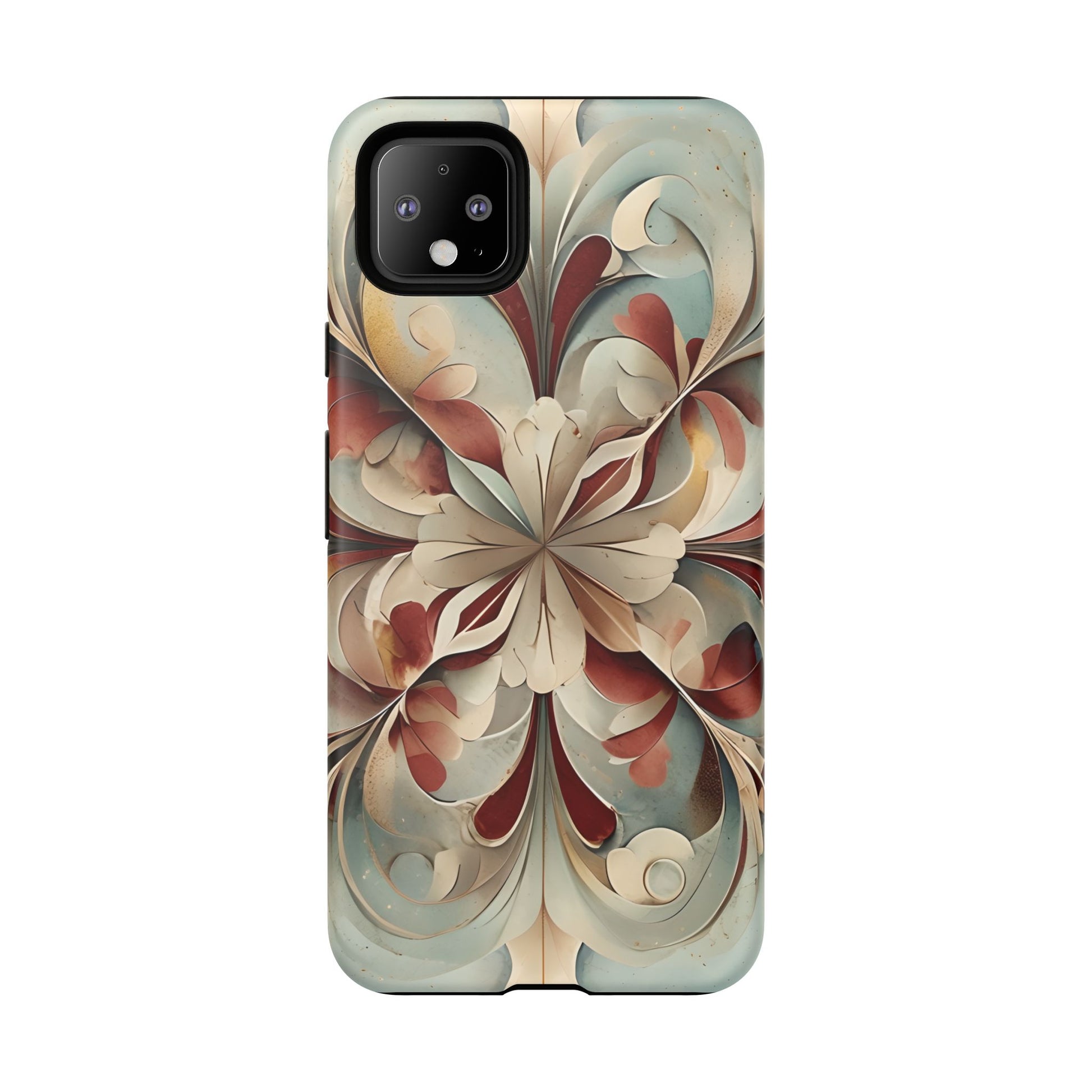 Vintage Baroque Blossom - Ornate Floral Art Google Pixel 4XL Tough Phone Case - Elegant Baroque-Inspired Design