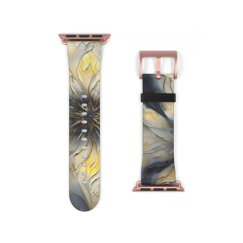 Luminous Petal Designer Watch Band - Artistic Nylon Strap for Apple Watch - Premium, Comfortable, Gift-Ready