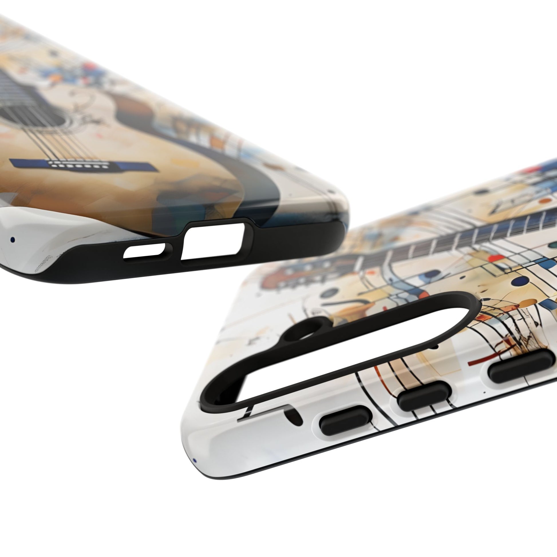 Strum and Flow Acoustic Guitar Art Tough Case for Samsung Galaxy S24 Plus - Shockproof Phone Cover