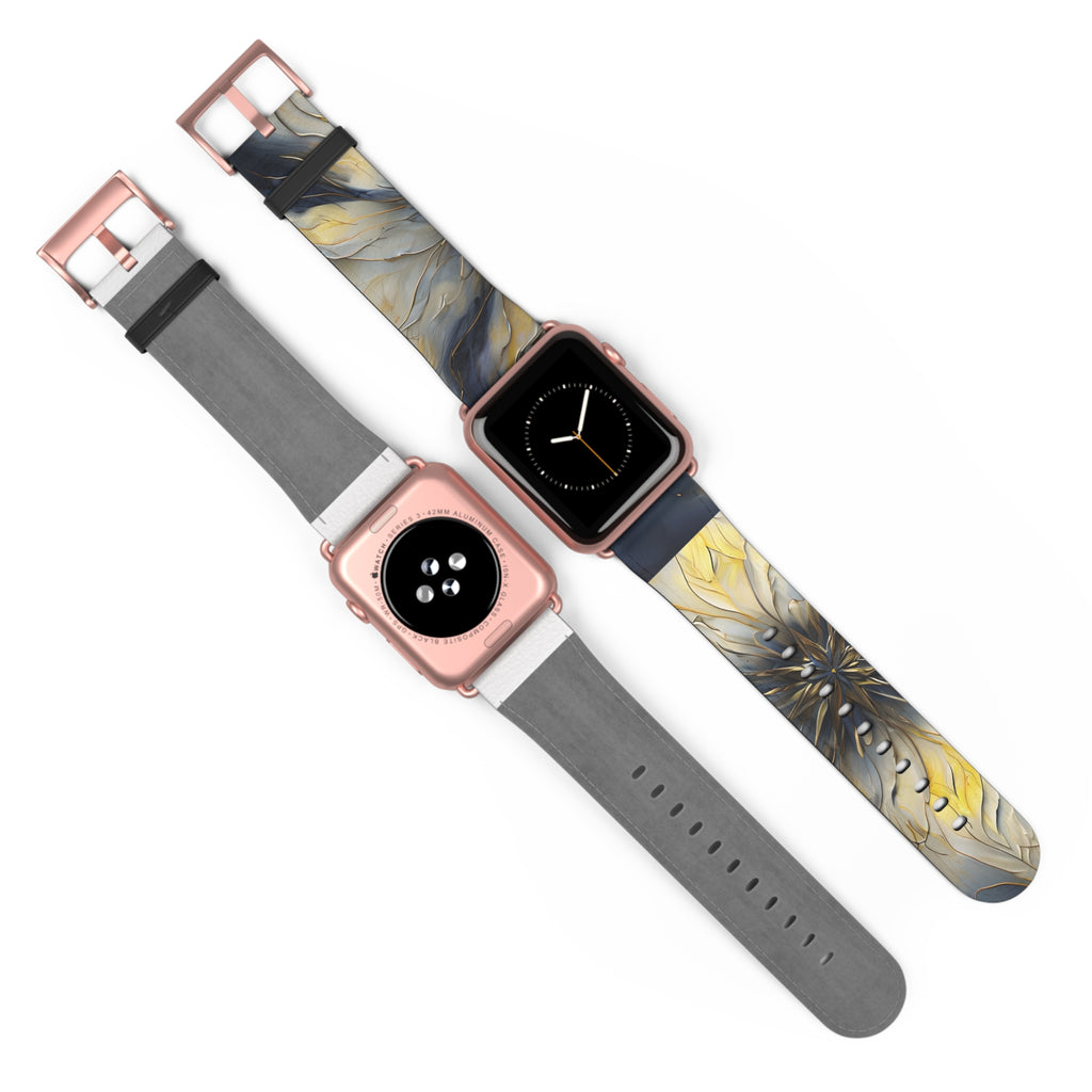 Luminous Petal Designer Watch Band - Artistic Nylon Strap for Apple Watch - Premium, Comfortable, Gift-Ready