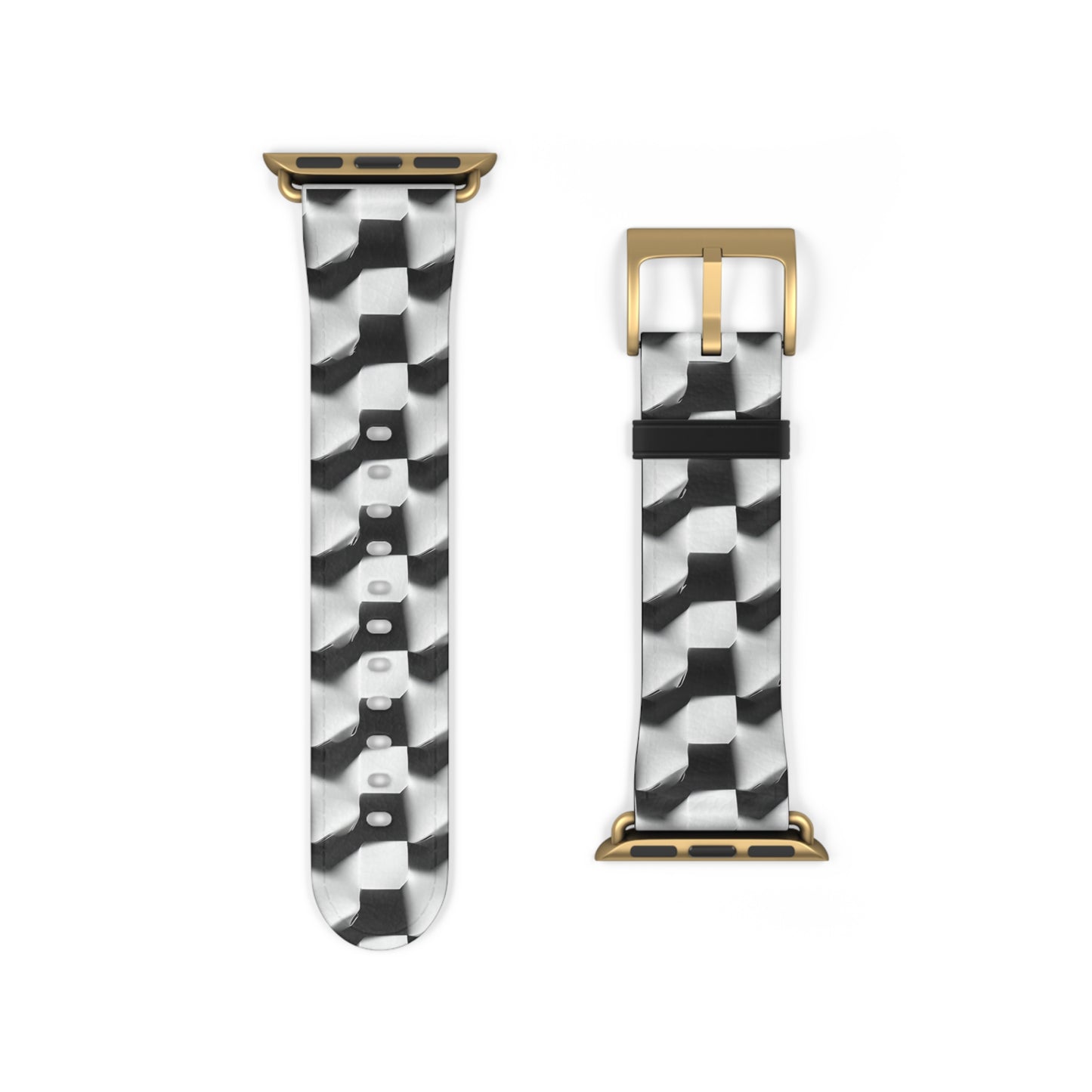 Monochrome Grid Apple Watch Band Strap - Timeless Design for your Timepiece