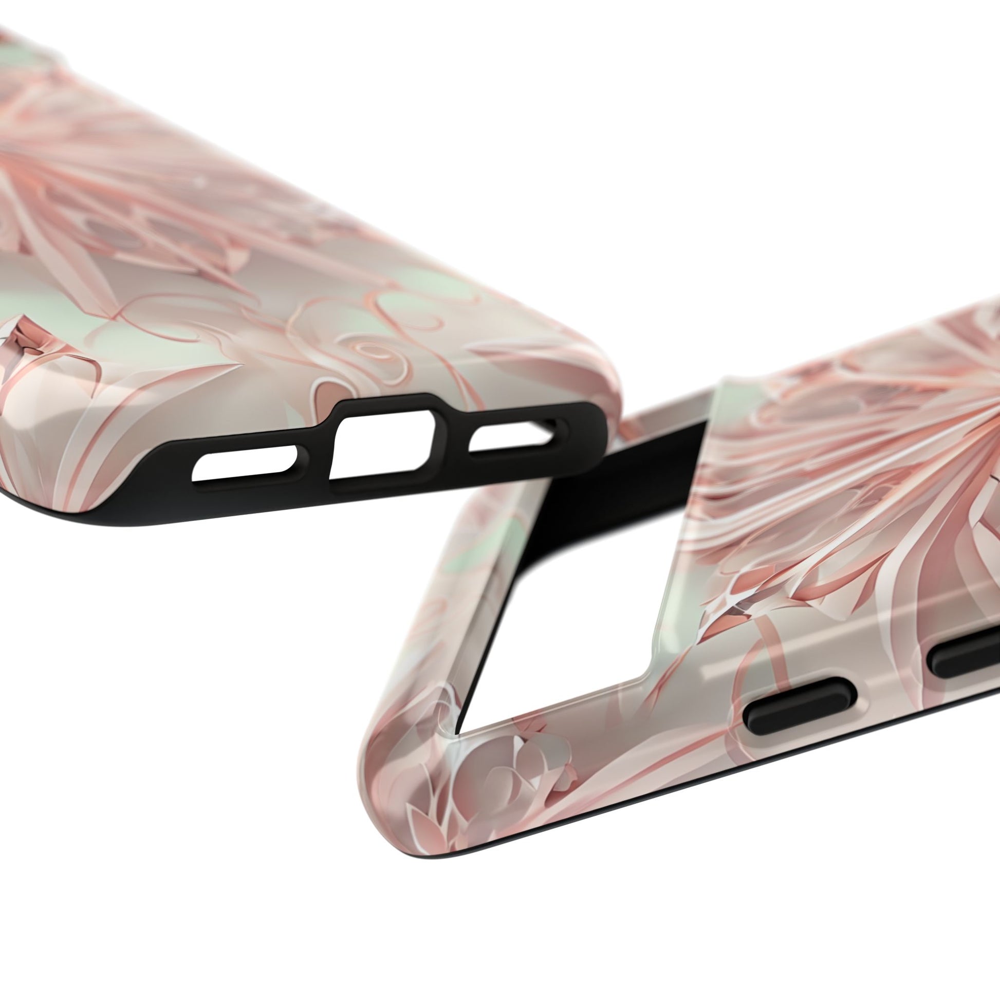 Blush Frost from our Kaleidoscope Collection - Google Pixel 8 tough case - Soft Pink Geometric Floral Design