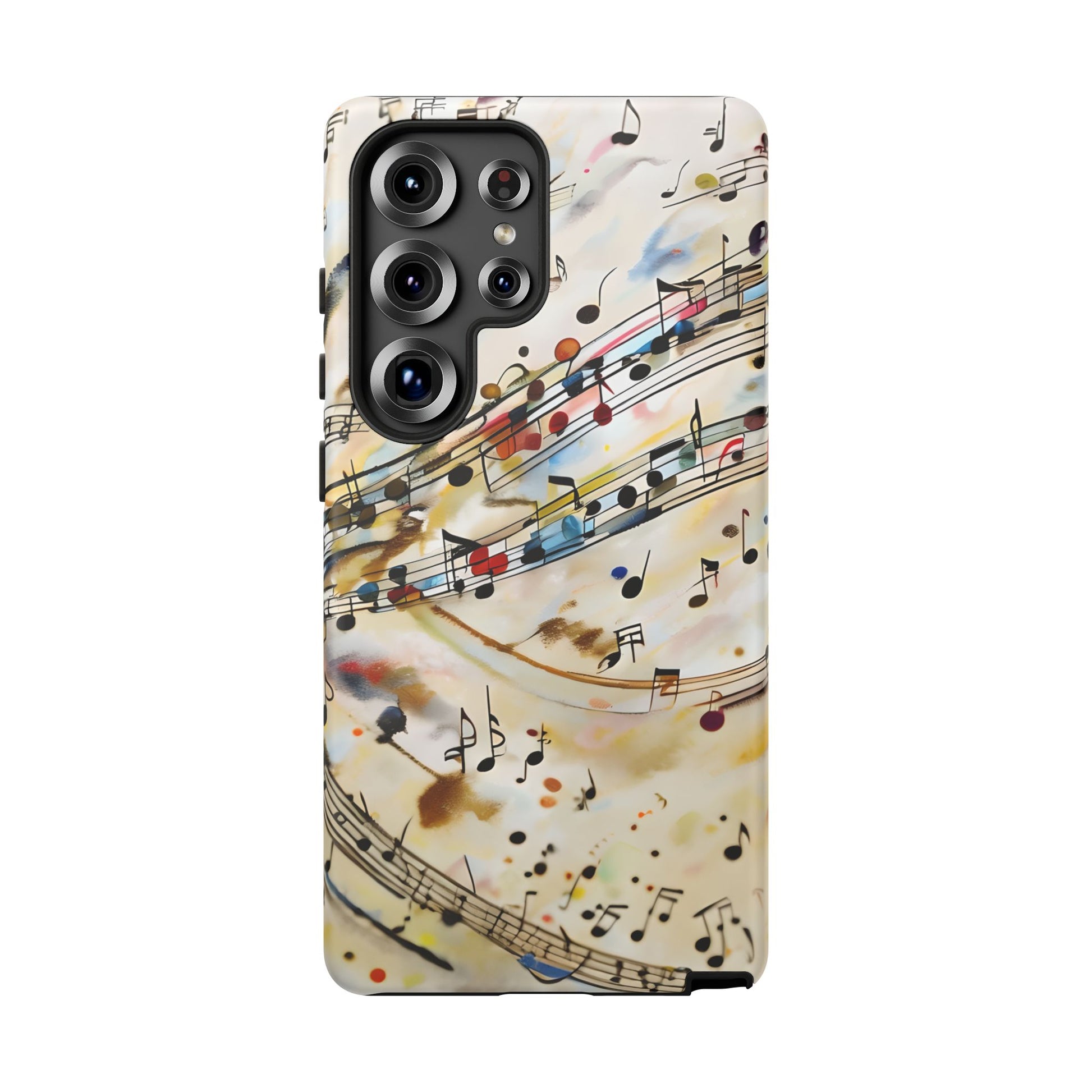 Melodic Flow Abstract Music Notes Tough Case for Samsung Galaxy S25 Ultra- Premium Shockproof Designer Phone Cover