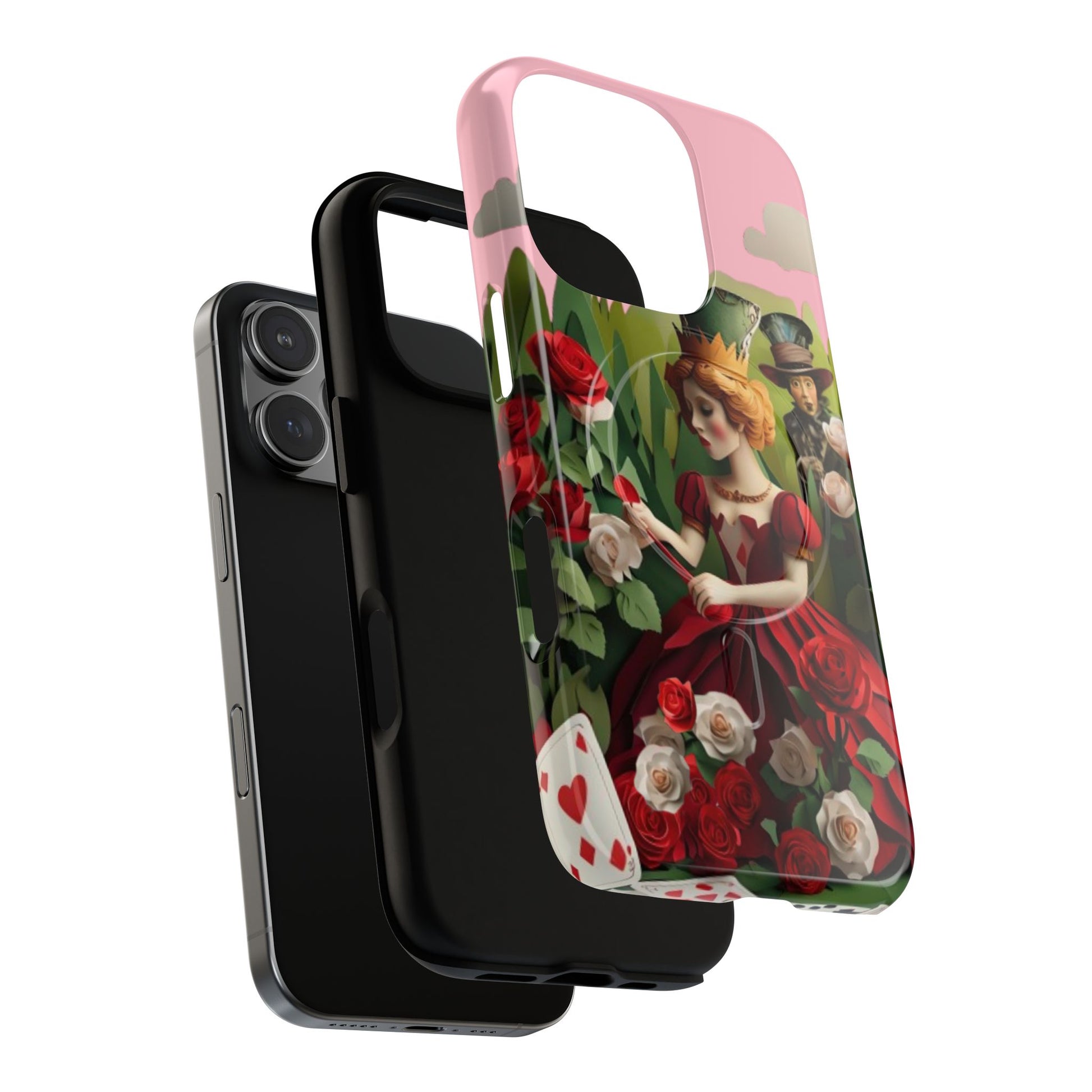 Regal Rose Court - iPhone 16 Pro MagSafe Phone Case - Whimsical Fantasy Floral Design