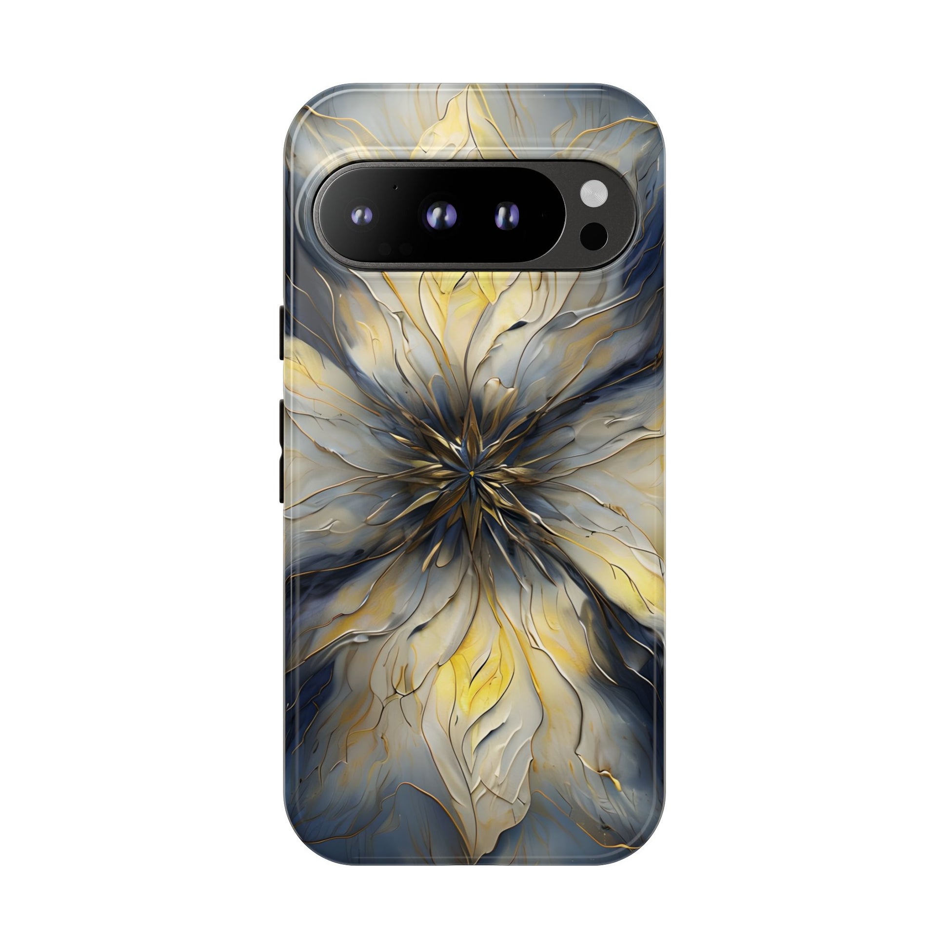Luminous Petal Tough Case for Google Pixel 9 Pro - Premium Artistic Shockproof Cover, Elegant Protective Phone Case
