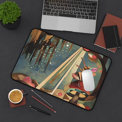 Enchanted Orchard Designer Desk Mat - Premium Office Desk Pad, 3 Sizes Available, Artistic Workspace Protection
