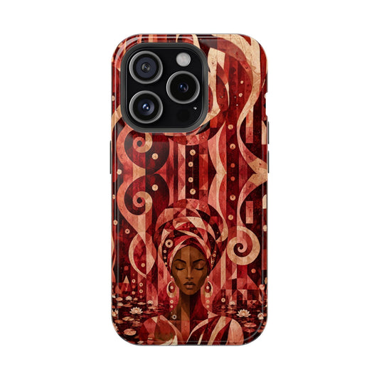 Crimson Poise iPhone MagSafe Phone Case