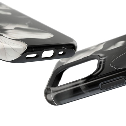 Monochrome Magnolia iPhone MagSafe Case