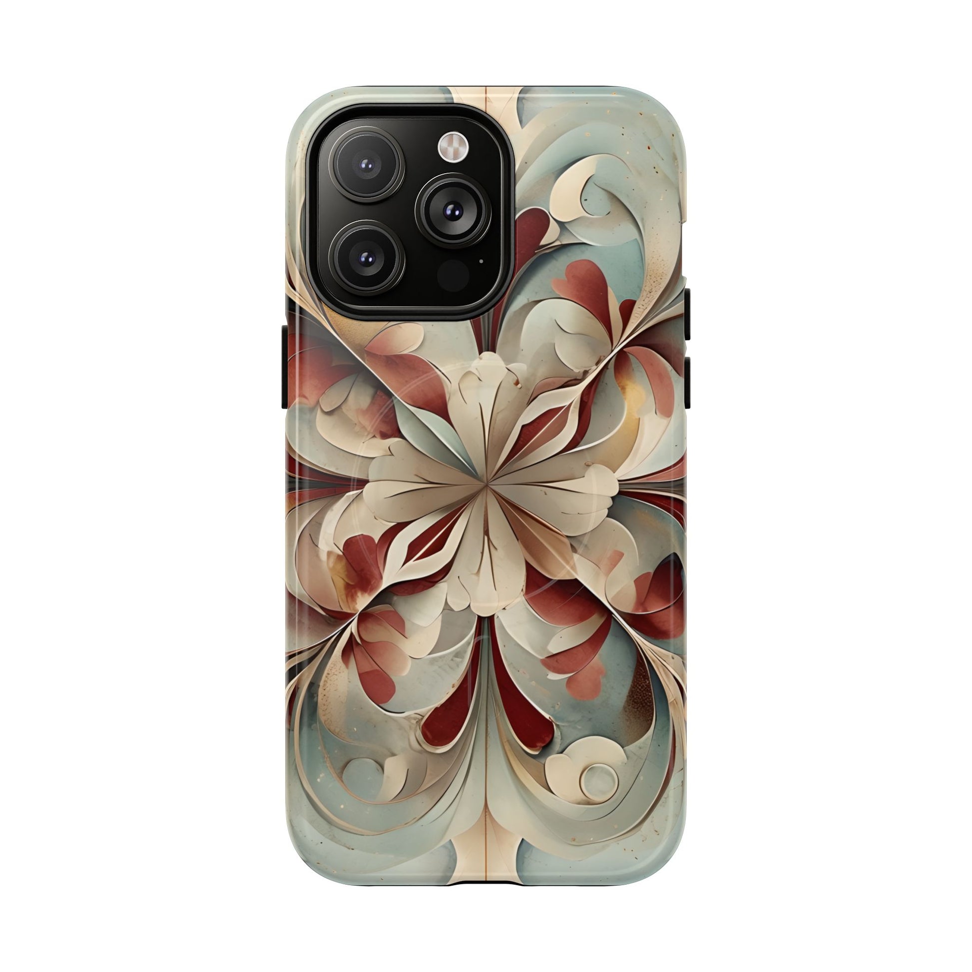 Vintage Baroque Blossom - Ornate Floral Art iPhone 14 Pro Max MagSafe Phone Case - Elegant Baroque-Inspired Design