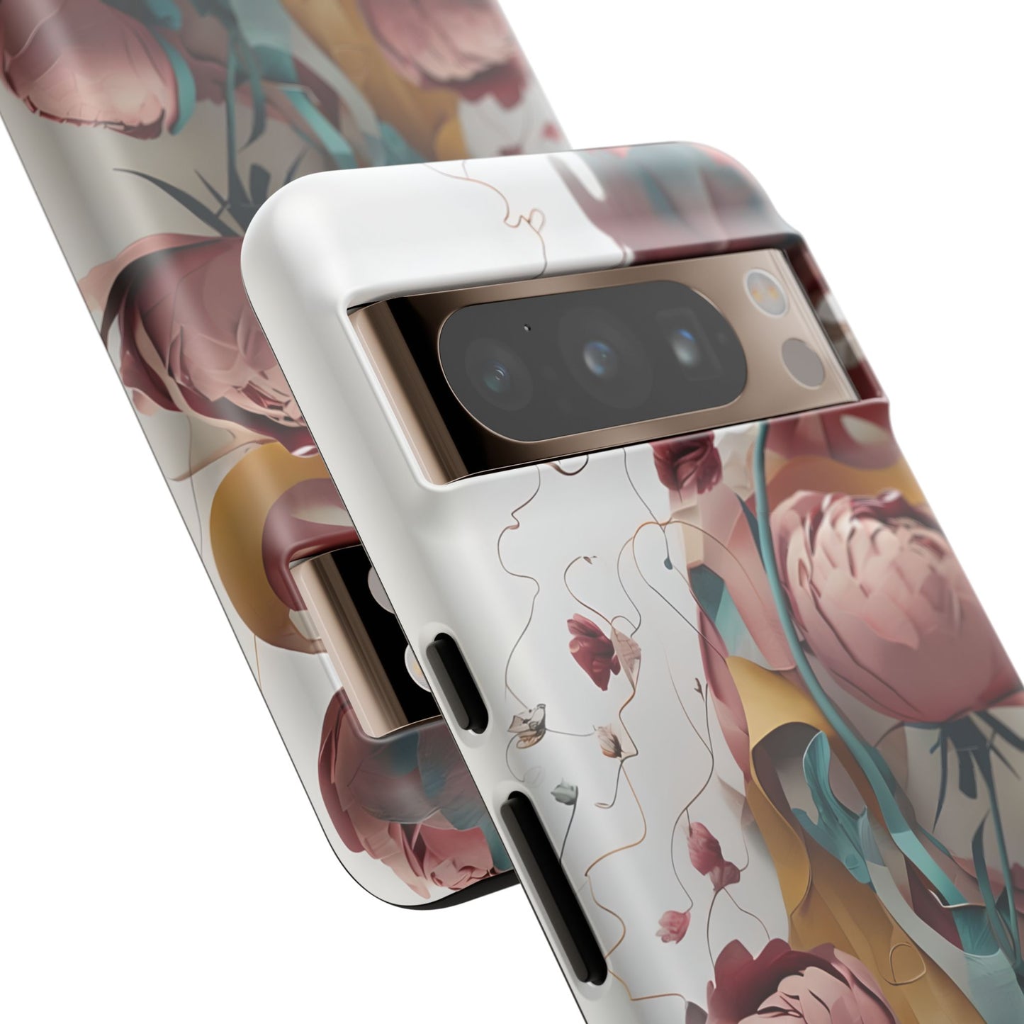 Blushing Peony Veil Google Pixel Tough Case