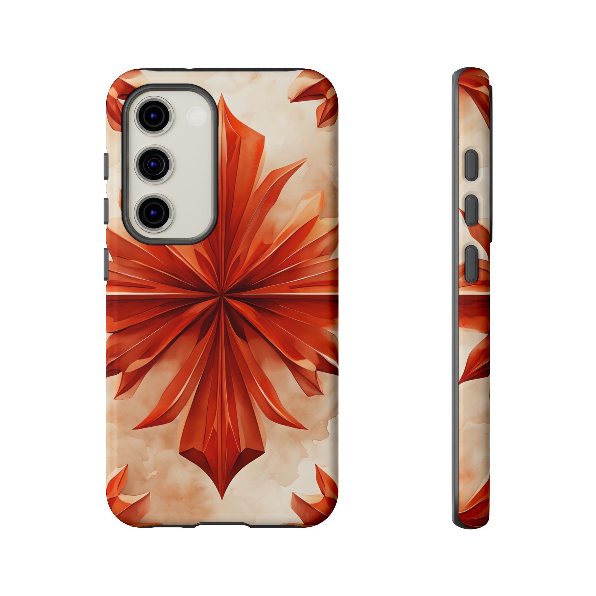Sunset Fleur Samsung Galaxy S23 - Kaleidoscope Collection of MagSafe Compatible - Vibrant Sunset Flower Design