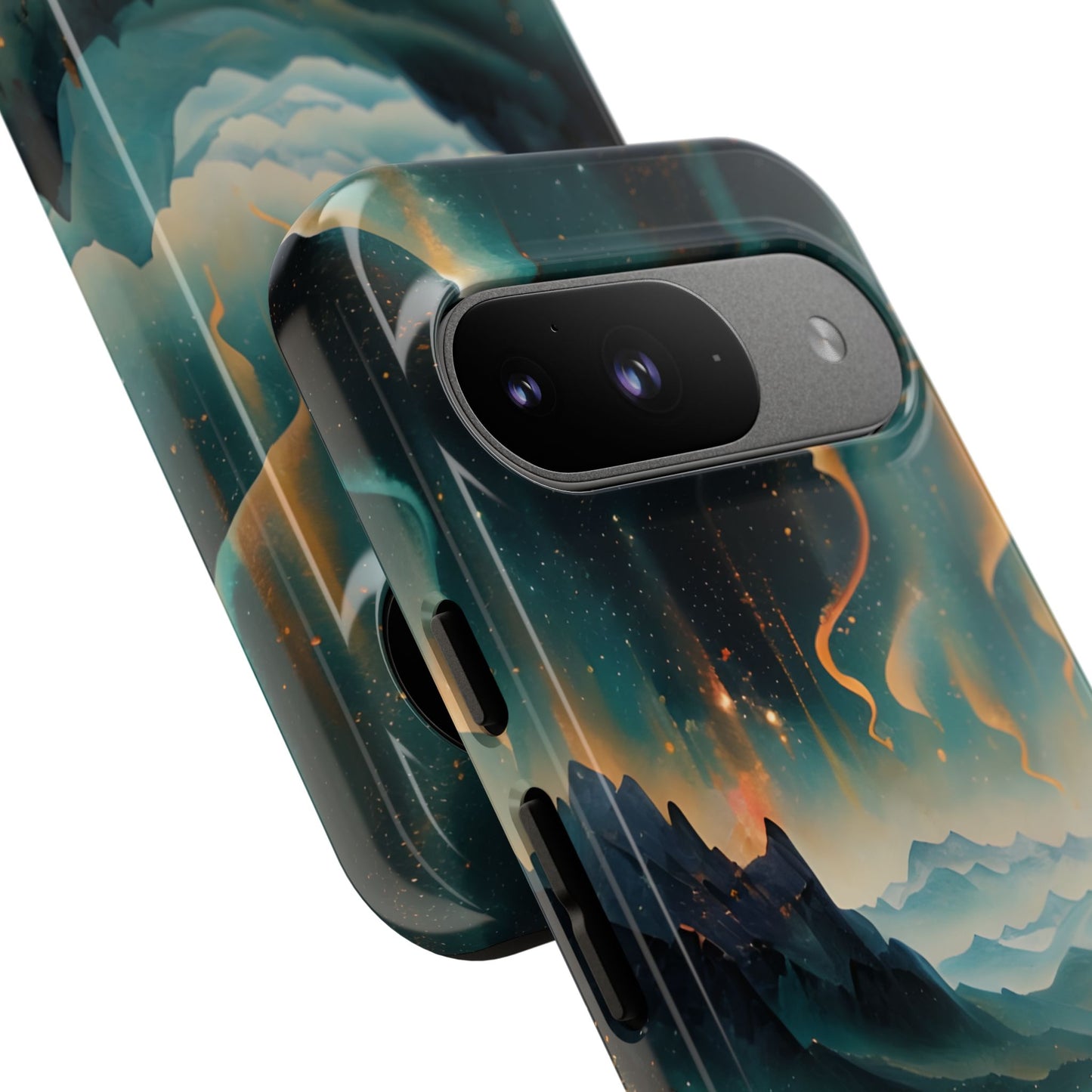 Aurora Dreamscape Tough Case for Google Pixel - Northern Lights Artistic Shockproof Cover, Elegant Protective Phone Case