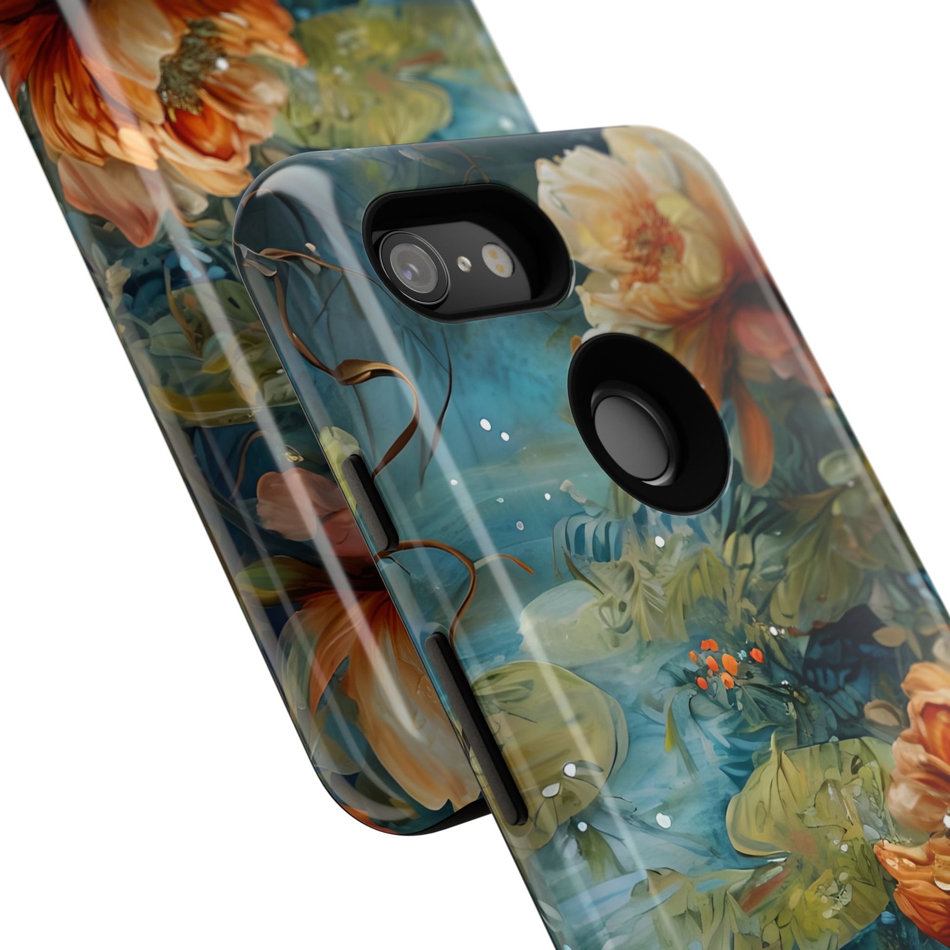 Waterlily Nocturne Tough Case for Google Pixel 3- Premium Artistic Shockproof Cover, Elegant Protective Phone Case