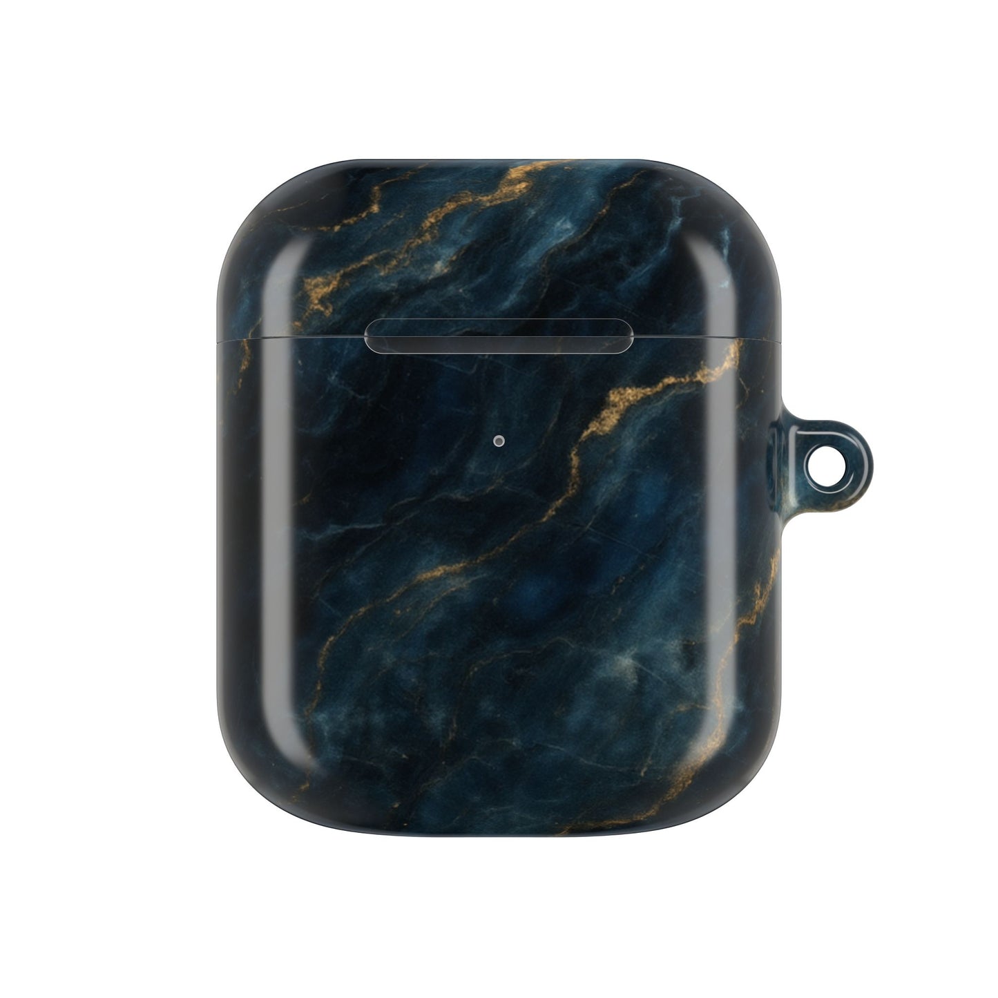 Midnight Marble AirPod Case - Navy & Gold Marble Earbud Cover for Gen 1, 2, 3, Pro Gen 1 & 2