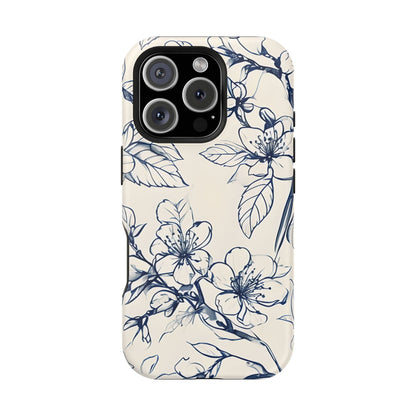 Blossom Sketch iPhone MagSafe Case